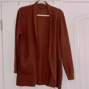Rust colored oversized Cardigan